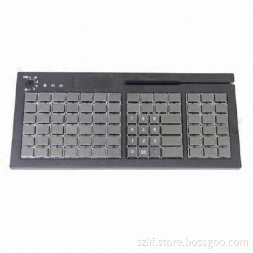 Programmable POS Keyboard with 3 Tracks Magnetic Stripe Card Reading and 84 Membrane Keys